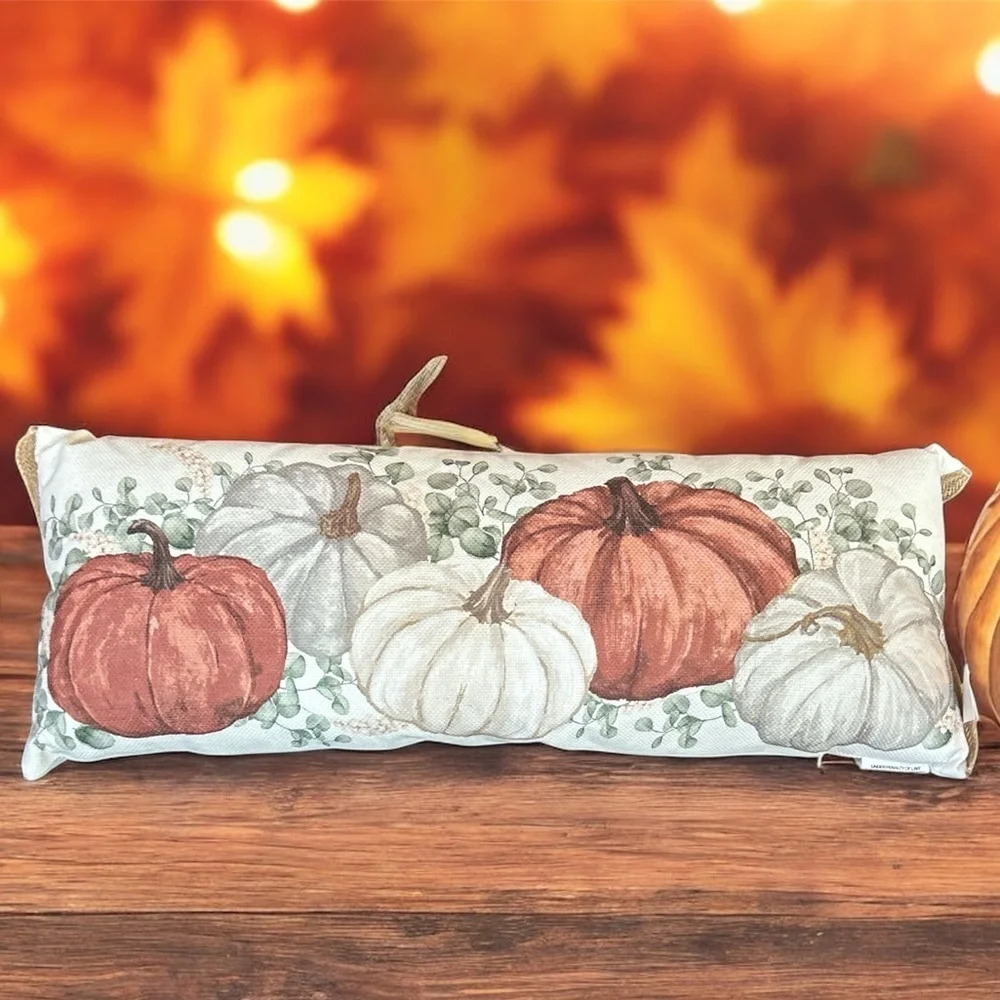 Autumn Harvest Pumpkin Pillow